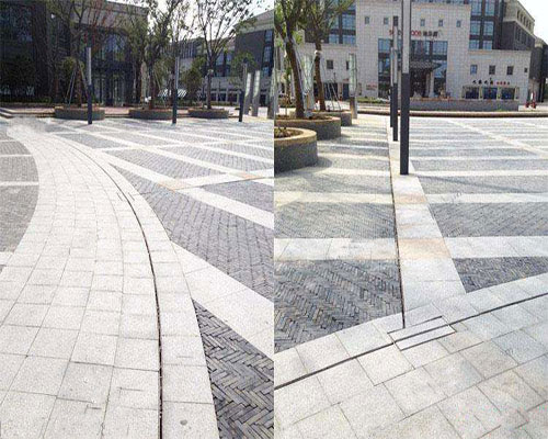 縫隙式排水溝園林景觀效果圖